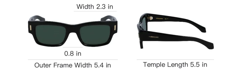Ferragamo Rectangular Frame Sunglasses-5