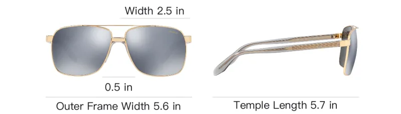 VERSACE Eyewear Aviator Sunglasses-4