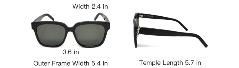 SAINT LAURENT Square Frame Sunglasses-3