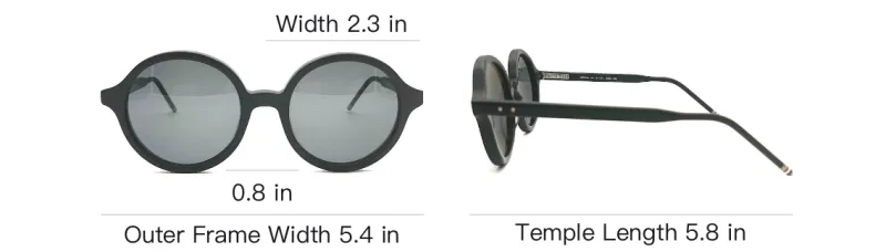 THOM BROWNE Round Frame Sunglasses-3