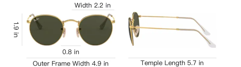 RayBan Round Frame Sunglasses-3