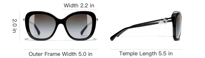 CHANEL Square Sunglasses Women's-3