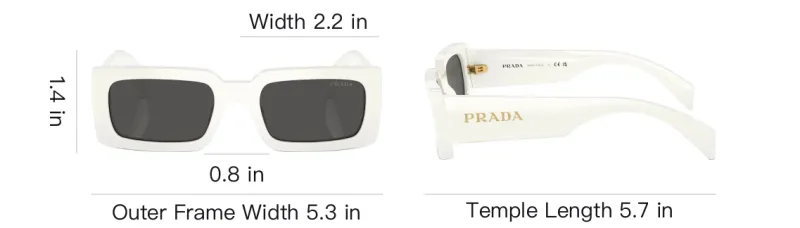 PRADA Rectangular Frame Sunglasses-4