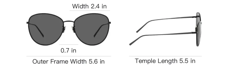 SAINT LAURENT Irregular Shape Sunglasses Women's Black-3