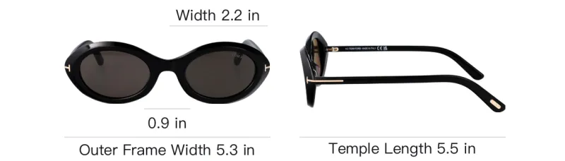 TOM FORD Carmen Oval Frame Sunglasses-3
