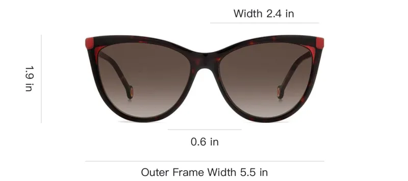 CarolinaHerrera Acetate Cat Eye Sunglasses Women's Red-1