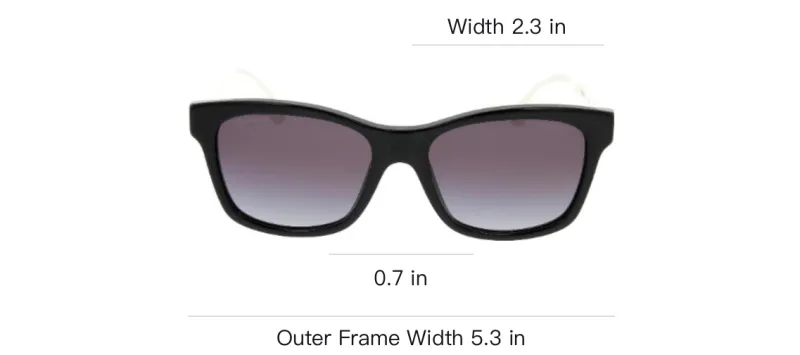 CHANEL Rectangular Sunglasses Women's Two Tone-4