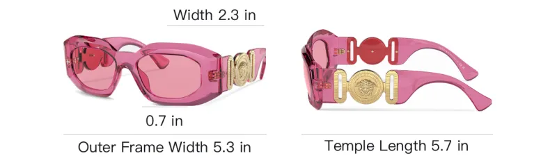 VERSACE Medusa Biggie Transparent-design Sunglasses-3