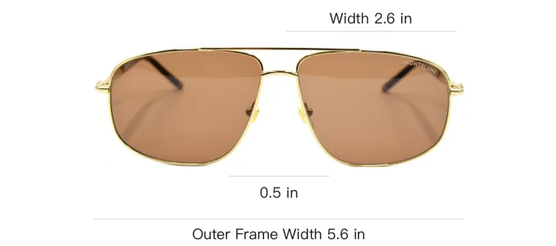 MONTBLANC Meisterstuck Sunglasses Men Gold/Brown-3