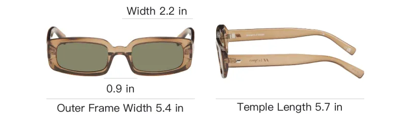 Le Specs Polymer Rectangular Sunglasses Women's Umber-3