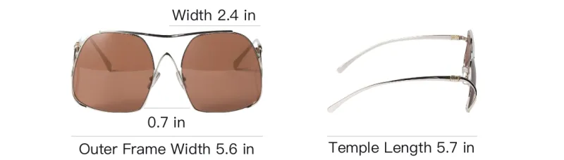 MIU MIU Metal Aviator Sunglasses Women's Silver-3
