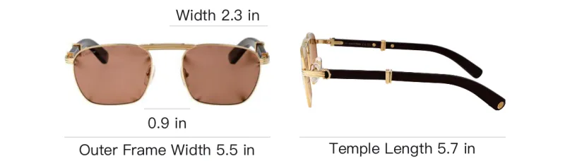 Cartier Eyewear Pilot Frame Sunglasses-3