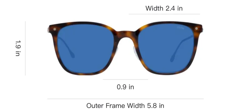 BMW Plastic Square Sunglasses Men's Tortoiseshell-3