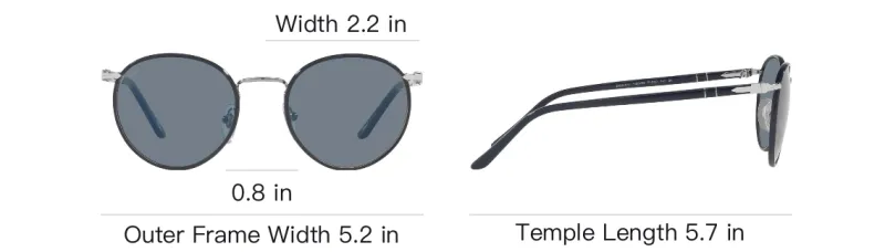 PERSOL Tinted lens Round frame Sunglasses-3