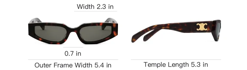 CELINE Rectangular Frame Sunglasses-3