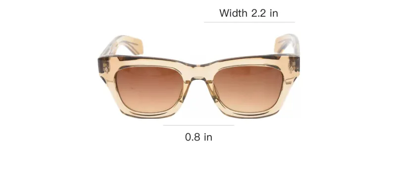 JACQUES MARIE MAGE Square Sunglasses Men's Brown-2