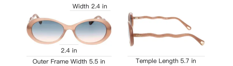 Chloe Acetate Square Sunglasses Women's Pink-3