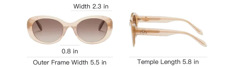 Vivienne Westwood Acetate Butterfly Sunglasses Unisex Brown-3