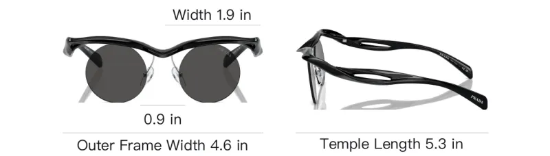 PRADA Round Frame Sunglasses-5