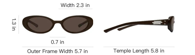 GENTLE MONSTER Gentle Monster X Jennie Oval Sunglasses Unisex Brown-3