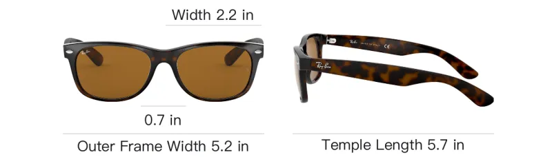 RayBan Nylon Square Sunglasses Unisex Brown-3