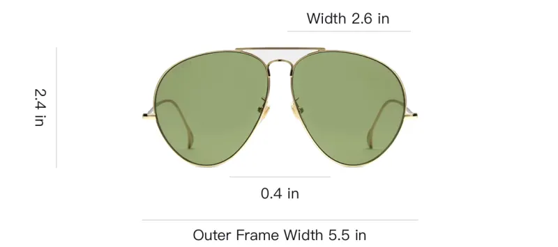 GUCCI Navigator Frame Sunglasses-3