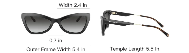 MICHAEL KORS Plastic Irregular Shape Sunglasses Women's Black-4