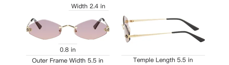Cartier Tiger Head plaque Geometric frame Sunglasses-3