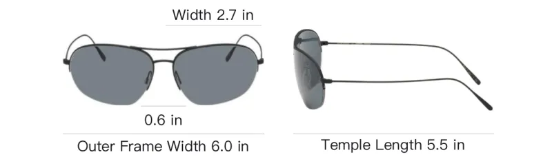 Oliver Peoples Metal Aviator Sunglasses Unisex Black-3