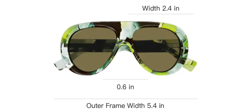 GUCCI Pilot frame Sunglasses-3