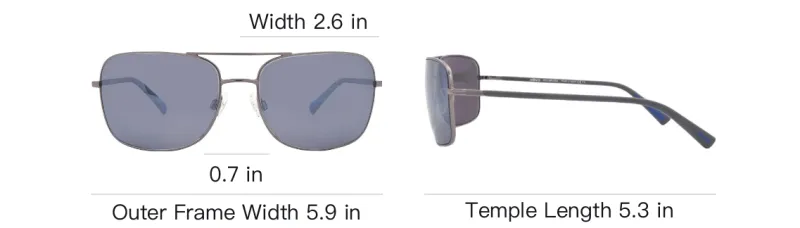 REVO Metal Aviator Sunglasses Unisex Silver-4