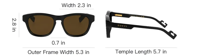 GUCCI Rectangle Tinted Sunglasses-3