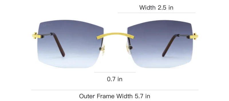 Cartier Eyewear Gradient-lens Rectangle Sunglasses-2