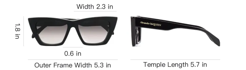 Alexander McQueen Eyewear Cat Eye Frame Sunglasses-3