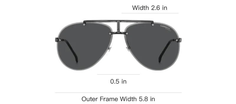 CARRERA Tinted Pilot Sunglasses-2