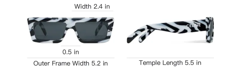 CELINE Monochroms 02 Sunglasses In Acetate-4