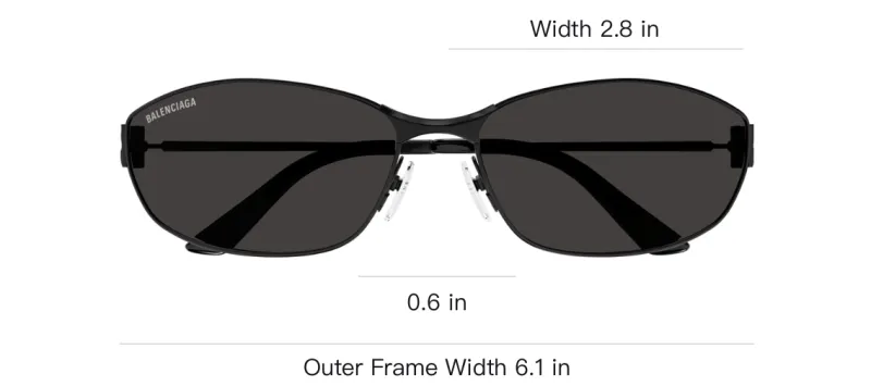 Balenciaga Eyewear Rectangle Frame Sunglasses-3