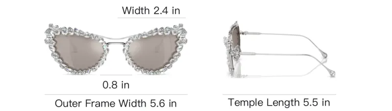 Swarovski Embellished Cat-Eye Frame Sunglasses-8