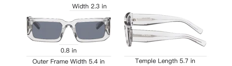 PRADA Symbole Rectangle frame Sunglasses-3