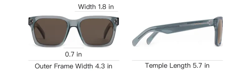CELINE Sunglasses Men Gray-3