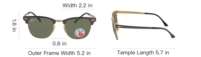 RayBan Round Sunglasses Unisex Black-3