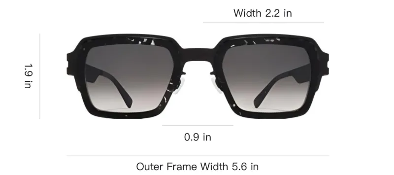 MYKITA Lennon Square frame Sunglasses-2