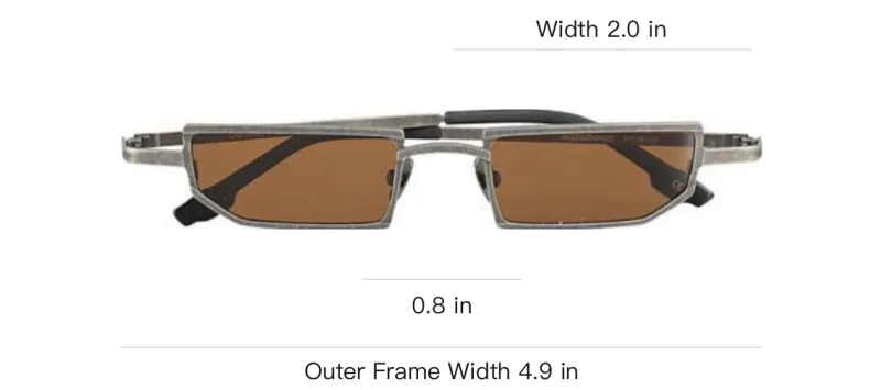 District Vision Titanium Irregular Shape Sunglasses Unisex Silver-2