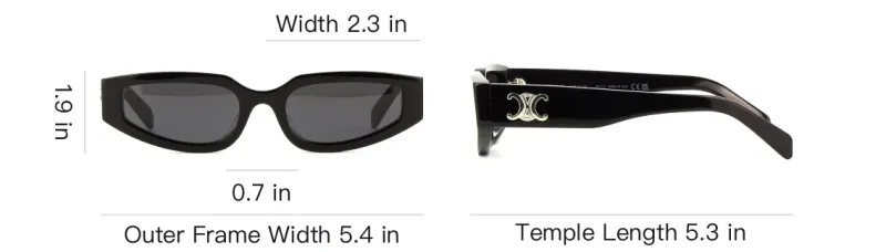 CELINE Rectangular Frame Sunglasses-6