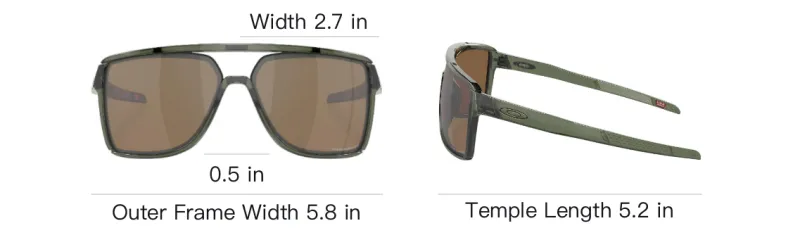 Oakley Acetate Aviator Sunglasses Men's Green-3