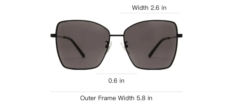 Balenciaga Sunglasses Unisex Black-3