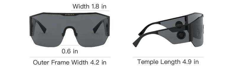VERSACE Medusa Halo Shield Sunglasses-6
