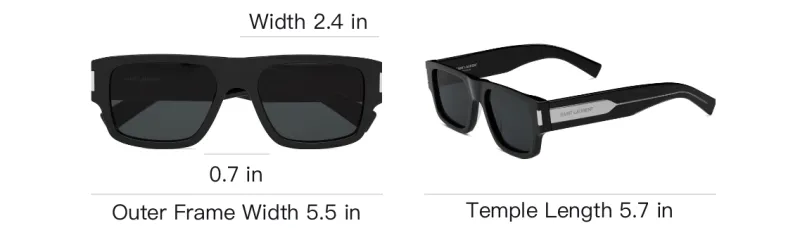 SAINT LAURENT Square Sunglasses-5