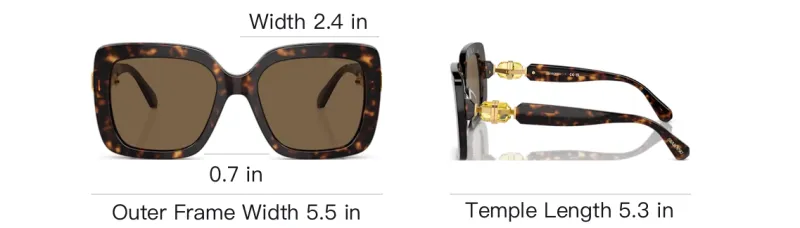 Swarovski Square Frame Sunglasses-5