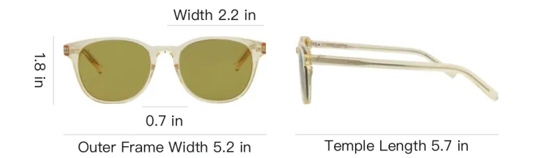 SAINT LAURENT Acetate Round Sunglasses Unisex Transparent-2